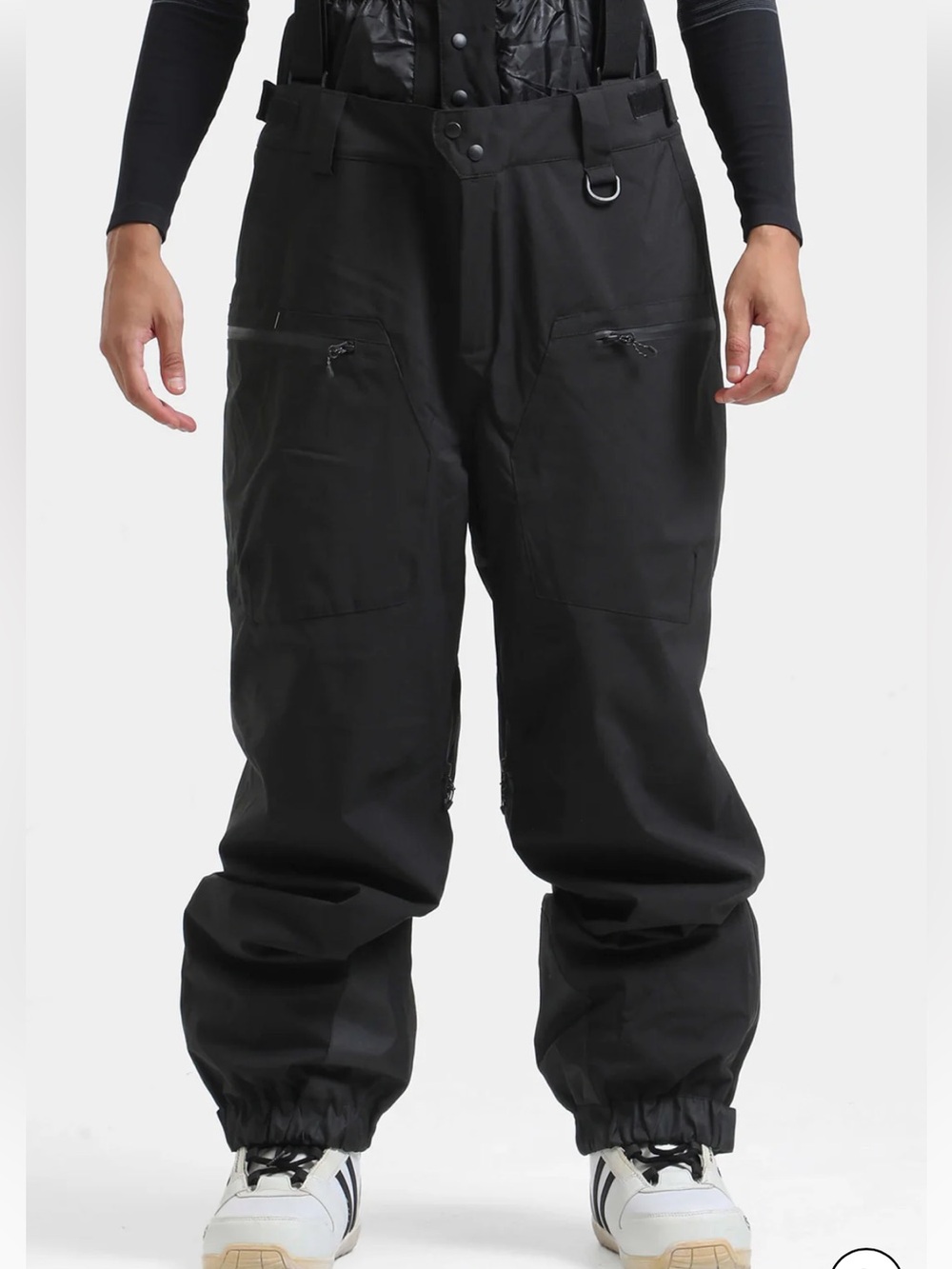 Men's Gsou Snow Insulated Baggy Snowpants with Detachable Suspenders